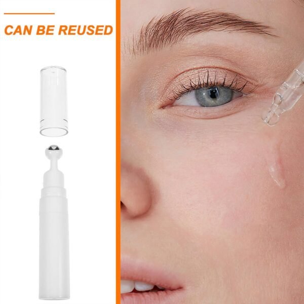 Refillable Vacuum Roller Ball Bottle – Empty Eye Cream & Serum Applicator