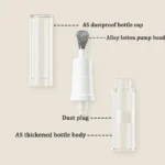 Refillable Airless Eye Cream Bottle – Cooling Metal Tip Skincare Dispenser