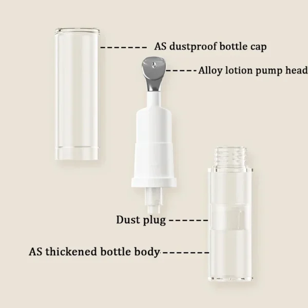 Refillable Airless Eye Cream Bottle – Cooling Metal Tip Skincare Dispenser