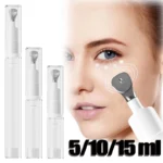 Refillable Airless Eye Cream Bottle – Cooling Metal Tip Skincare Dispenser
