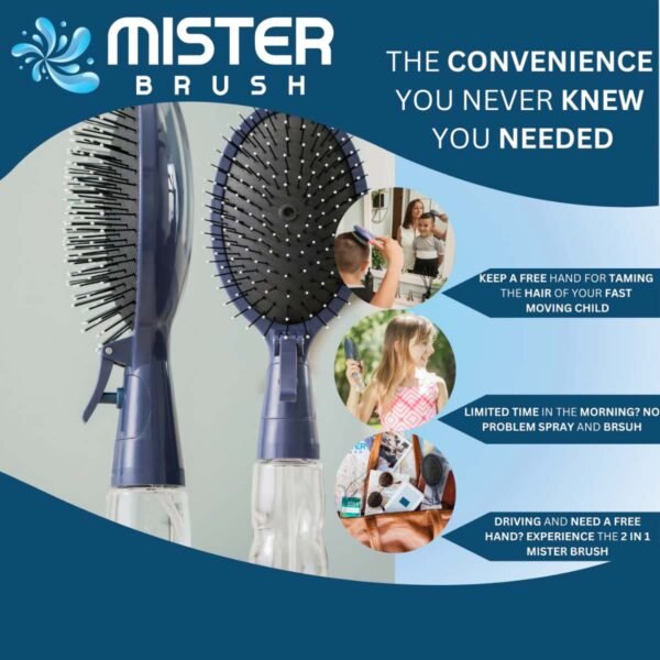 Moistry™ The Ultimate 2-in-1 Styling Brush & Hair Mister