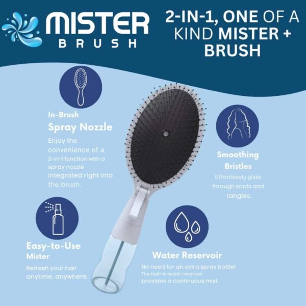 Moistry™ The Ultimate 2-in-1 Styling Brush & Hair Mister
