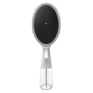 White 2-in-1 Hairbrush Mister